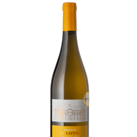 Butelja 0.75L bijelo premium vino De gotho graševina - vinarija Kutjevo